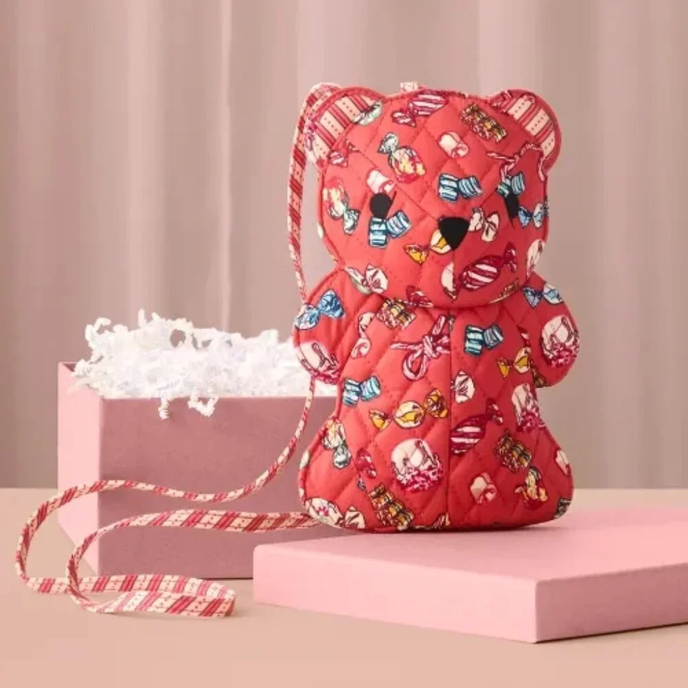 NWT $68 Price Firm Vera Bradley x Anthropologie Classic Bear Crossbody Bag 145. - Picture 4 of 11